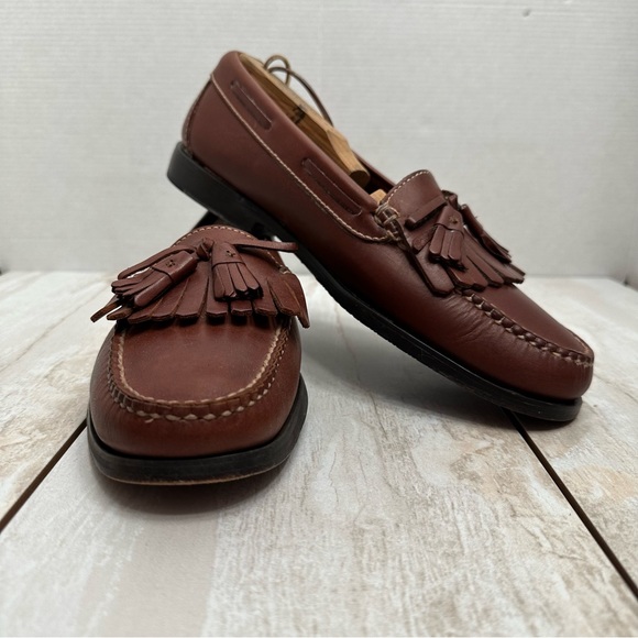 COLEHAAN Tassel Loafers Made in Italy 10M Men's 28.0cm genuine leather brown type Vintage Second Hand